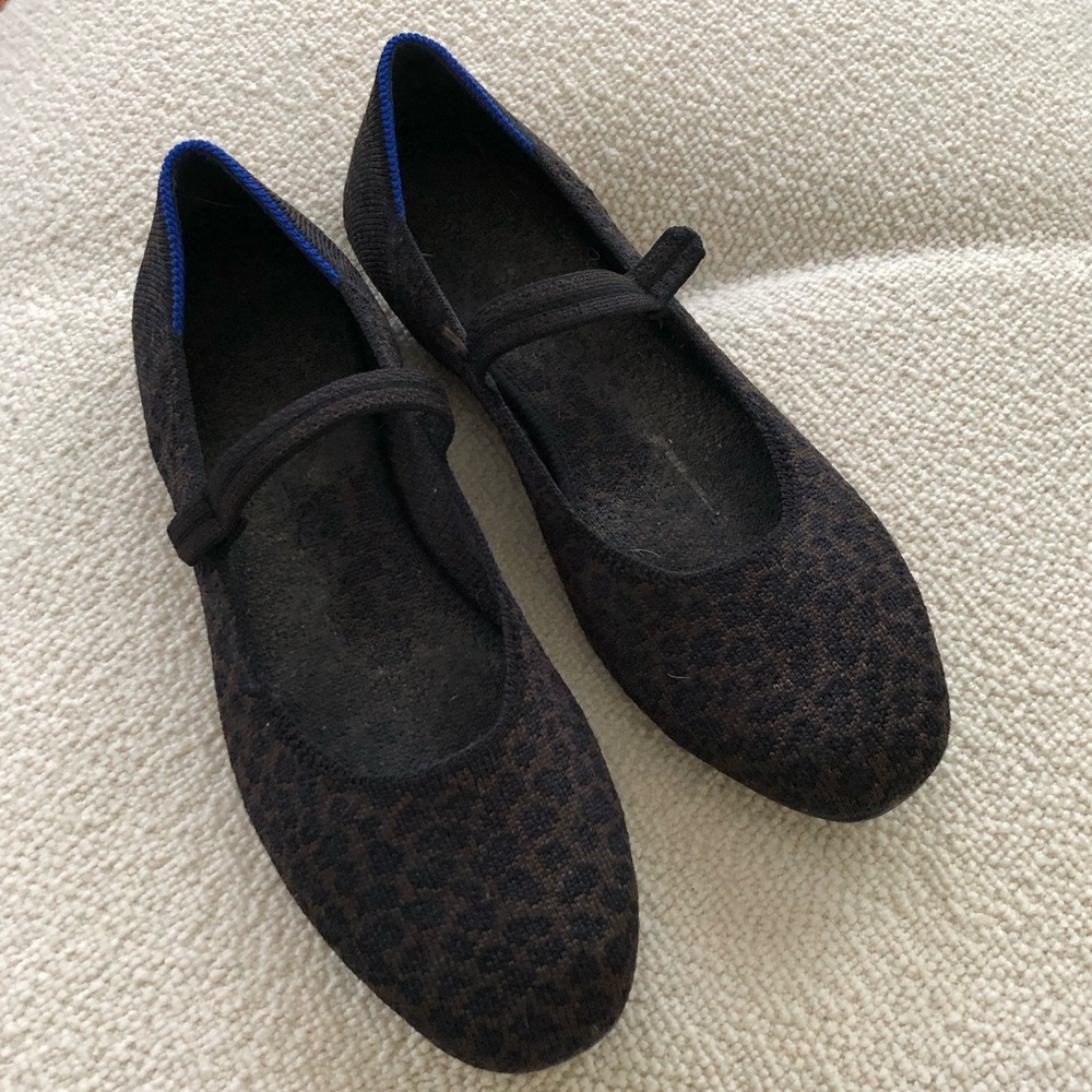 rothy’s leopard print mary jane ballet flats - Picture 3 of 7